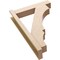 Ekena Millwork 6-in W x 26-in D x 38-in H Balboa Block Rough Cedar Woodgrain TimberThane Outlooker, Primed Tan OUTUR060X26X38BOA44RCPR - alternate 4